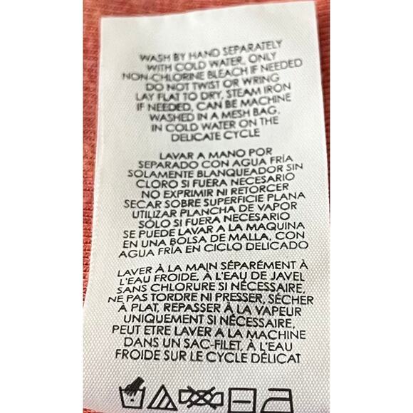 CABI LONG SLEEVE V-NECK PULL-OVER TOP/T-SHIRT, WOMENS, M, PEACH, RAYON - Picture 11 of 11